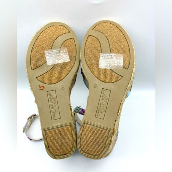 Christian Siriano Espadrille Wedge Sandals Size 8 NWOT - Picture 10 of 10